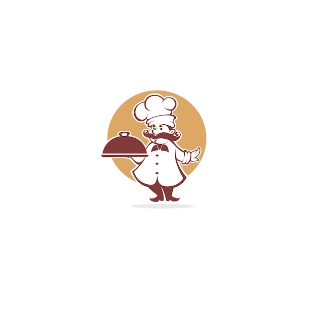 Vector beste eten, chef-kok symbool logo