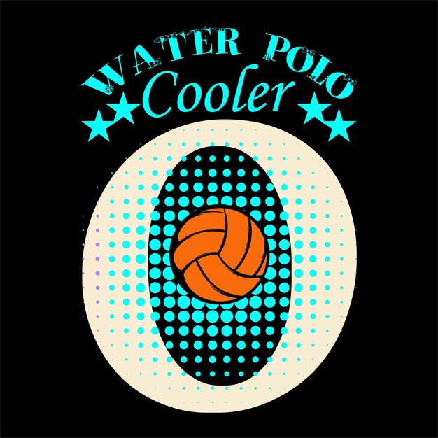 beste gelukkige waterpolo t-shirt ontwerp vector