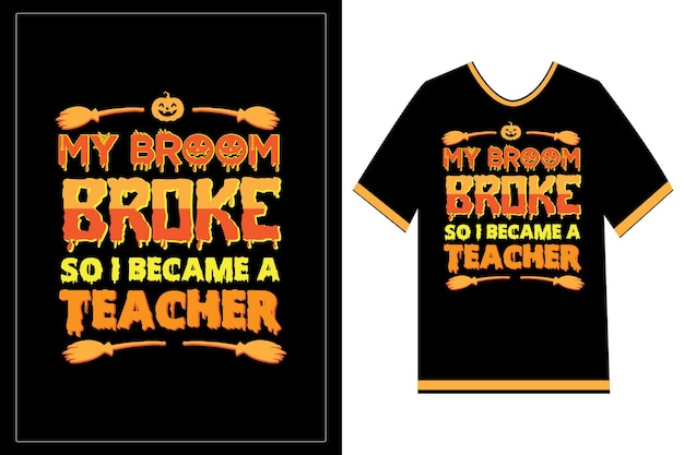 Vector beste halloween trendy t-shirtontwerp.