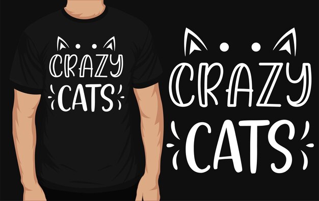 Beste kat typografisch t-shirtontwerp