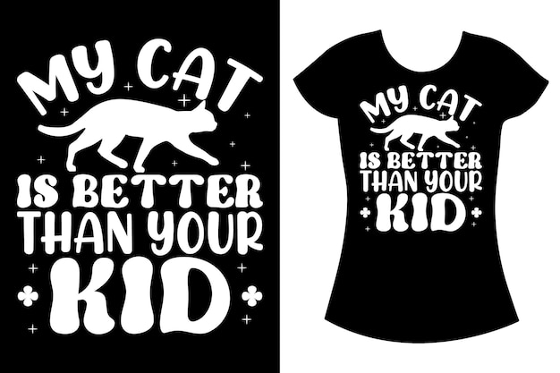 Beste kattenliefhebber t-shirt ontwerp cat vector svg shirt