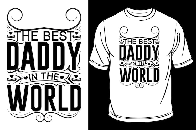 Beste papa ter wereld tshirt-ontwerp