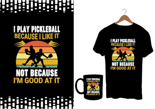 beste pickleball t-shirt ontwerp peddel vector tshirt grafisch ontwerp sjabloon artwork