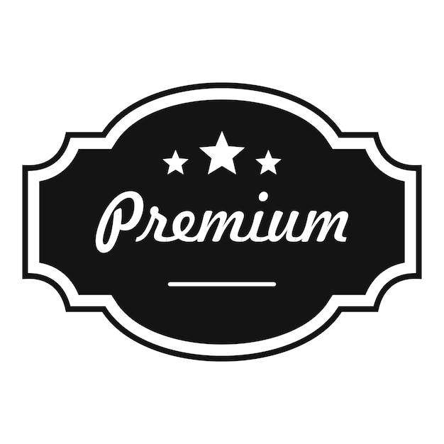 Vector beste premium label icoon eenvoudige illustratie van beste premium label vector icoon voor web