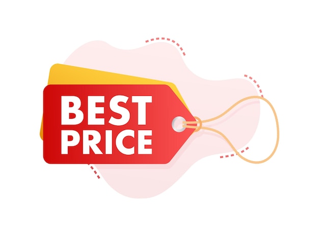 Vector beste prijs webdesign elementen shopping tags en beste prijs badge vector voorraad illustratie