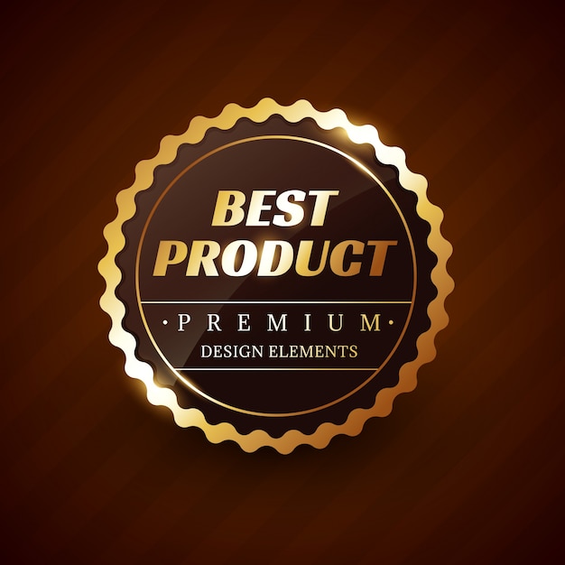 Beste product premium vector label design element