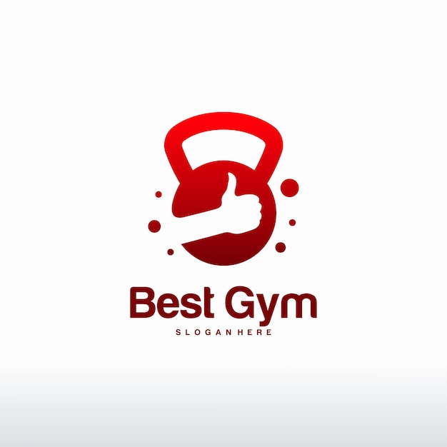 Beste sportschool logo ontwerpen concept vector, Fitness logo sjabloonontwerpen