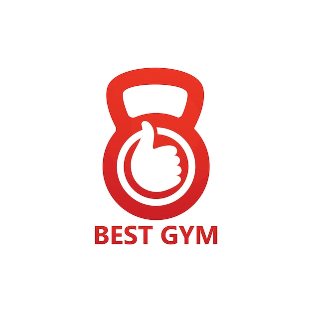 Beste sportschool Logo Template Design Vector, embleem, ontwerpconcept, creatief symbool, pictogram