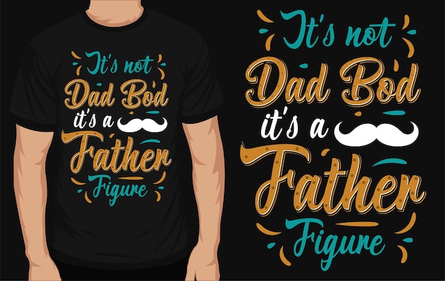 Beste vader of papa of papa typografisch t-shirtontwerp