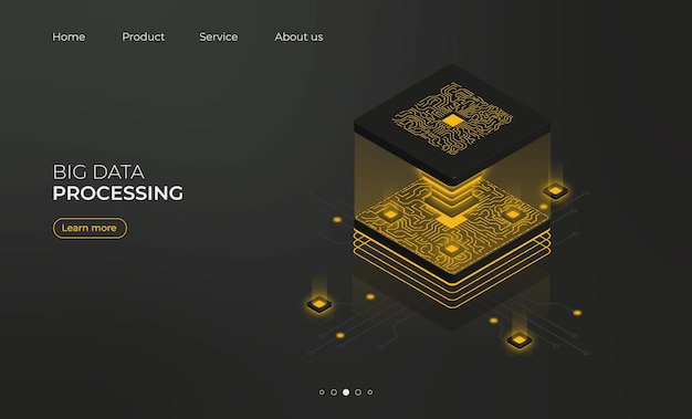 bestemmingspagina isometrische big data