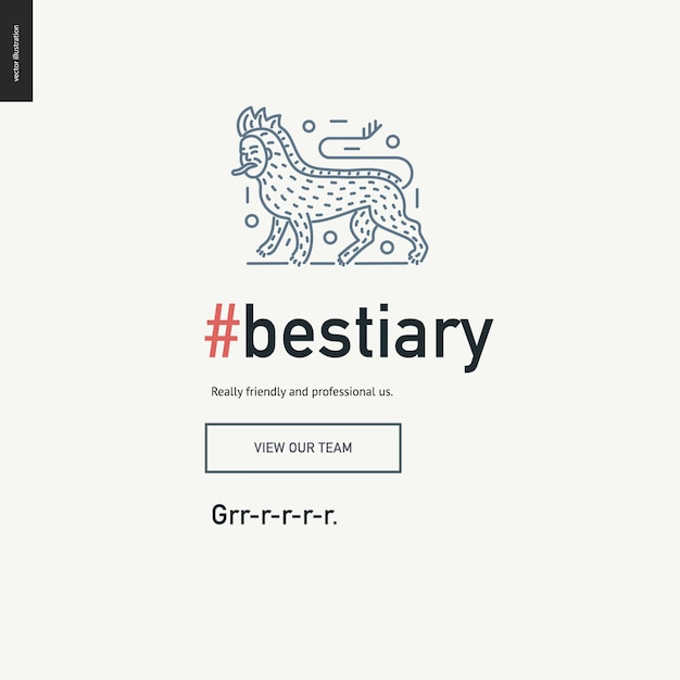 Bestiary blok website sjabloon