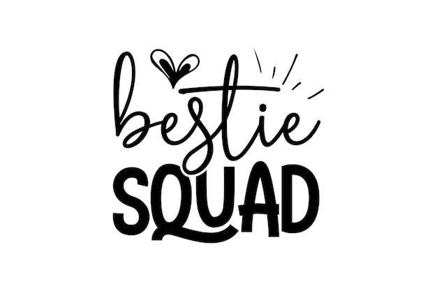 bestie squad Vector File