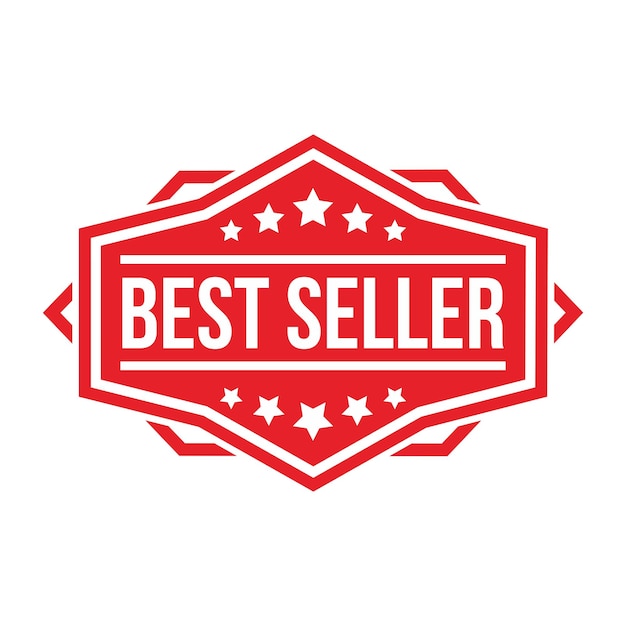 Vector bestseller logo icoon