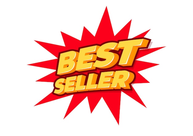 Bestseller verkoop label poster ontwerp sjabloon korting geïsoleerde sticker vector