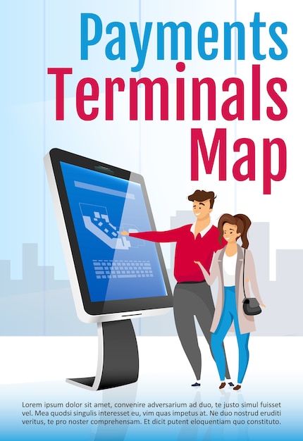 Betaalterminal brochure sjabloon