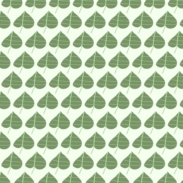 Betel leaf vector seamless pattern green fabric tshirt background