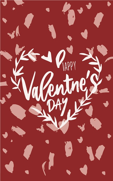 Vector betoverde euphoria valentijnsdagkaart met liefde