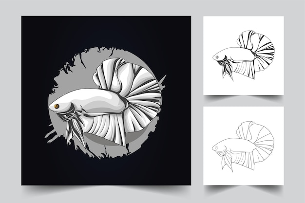 betta vis mascotte logo