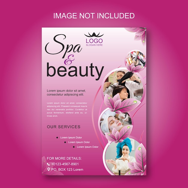 Vector beuaty spa poster sjabloon