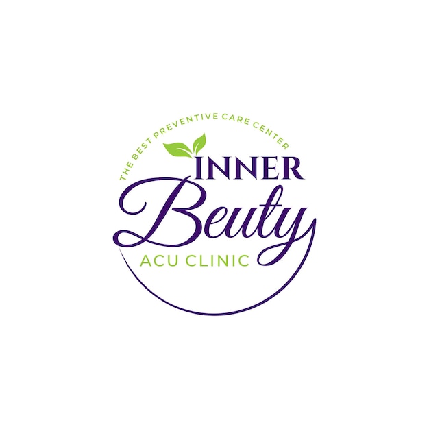 Vector beuty clinic logo design