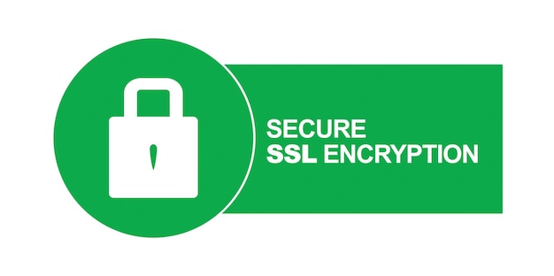 beveiligd SSL-certificaatssymbool SSL-certificatie icoon beveiligd webprotocol