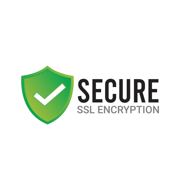 Beveiligd ssl-coderingslogo, veilige verbindingspictogram vectorillustratie, SSL-certificaatpictogram