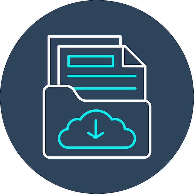 Beveiligde Backup vector icoon Kan worden gebruikt voor Data Analytics icoon set