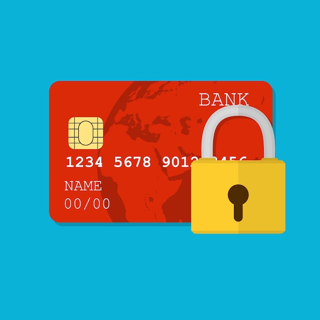 Beveiligde creditcard