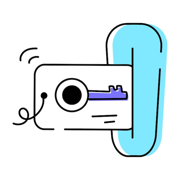 Beveiligingssystemen Doodle Icon