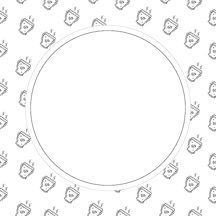 Vector beverage frame doodle beverage frame frame of beverage beverage background