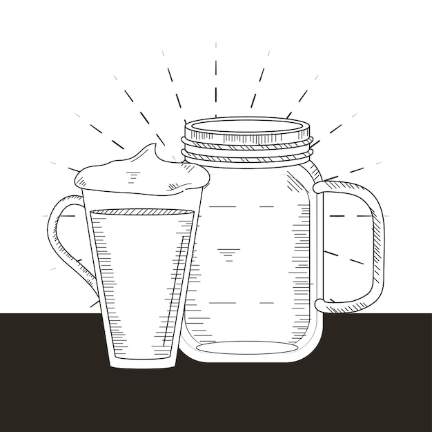 beverage jar cup