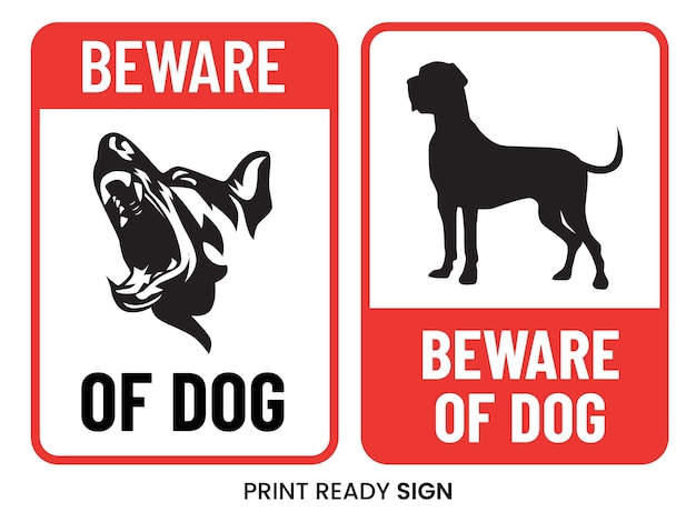 BEWARE OF DOG Shabby Warning Sign Guard You Choose Colors! 