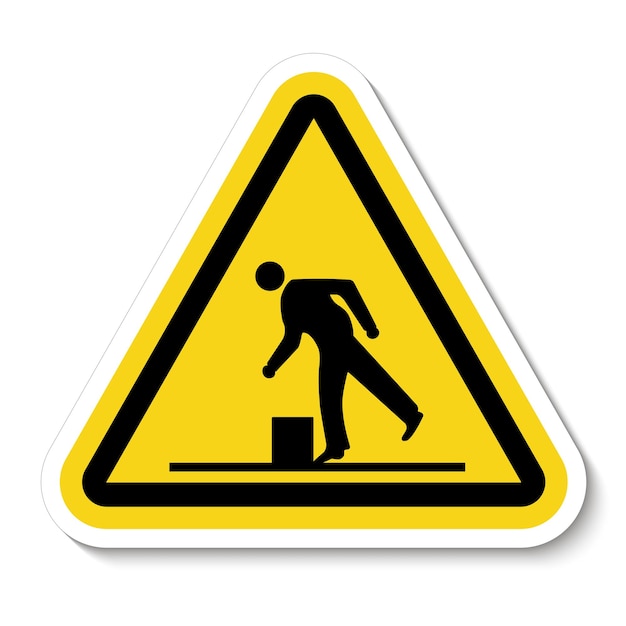 Beware obstacles symbool geïsoleerd op witte achtergrond Vector illustratie EPS10