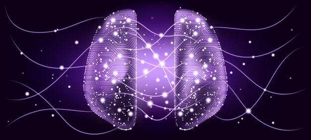 Beweging van neurale informatiedeeltjes in de cybergeest