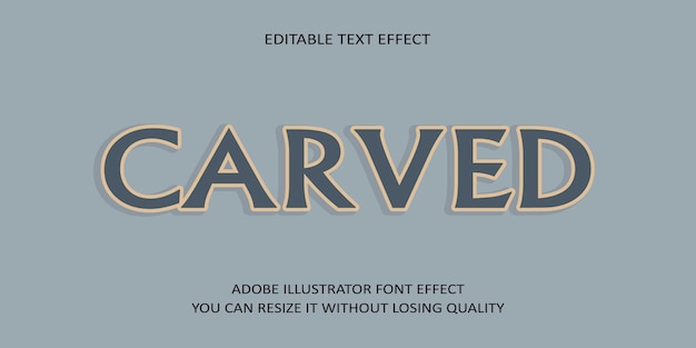 Bewerkbaar bewerkbaar teksteffect lettertype