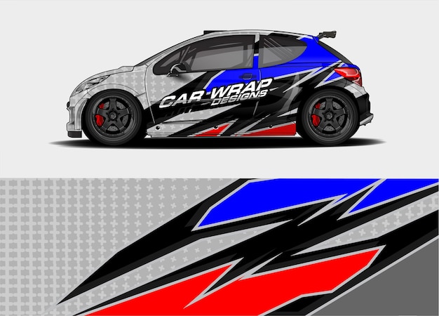 Bewerkbaar Car Wrap-ontwerp