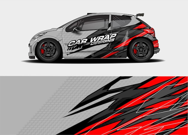 Bewerkbaar Car Wrap-ontwerp