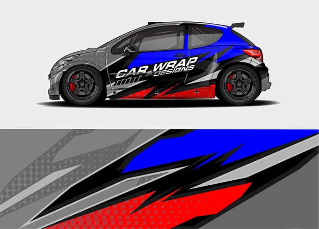 Bewerkbaar Car Wrap-ontwerp