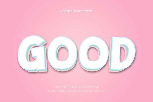 Bewerkbaar Goede 3D-teksteffect comic lettertype stijl
