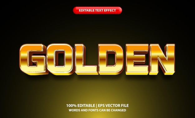 bewerkbaar gouden neon tekst-effect