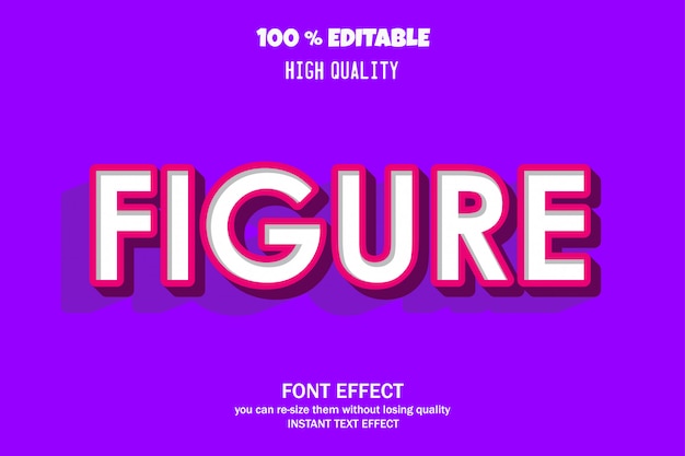 Bewerkbaar lettertype in 3D-teksteffect