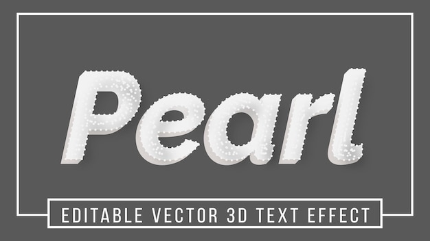 Vector bewerkbaar modern belettering 3d-teksteffect