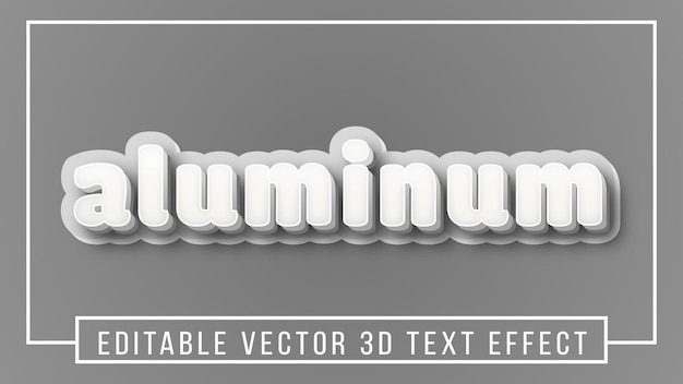 Vector bewerkbaar modern belettering 3d-teksteffect