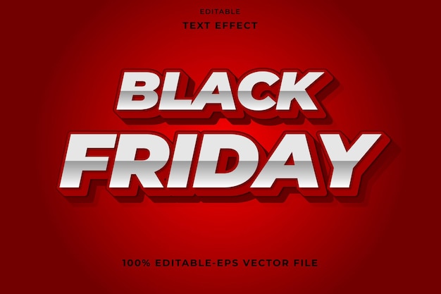 BEWERKBAAR TEKST EFFECT BLACK FRIDAY MET RODE KLEUR