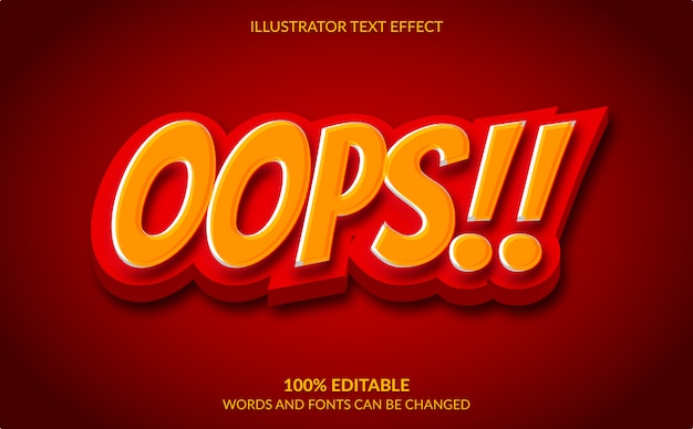 Bewerkbaar teksteffect, 3D Cartoon-tekststijl