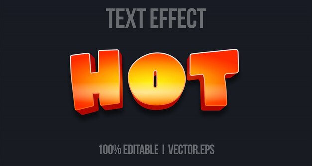 Bewerkbaar teksteffect - Hot game-logo-stijl