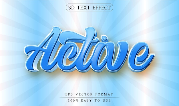 Bewerkbaar teksteffect in 3d-lettertypestijlen