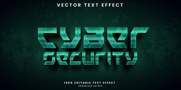 Bewerkbaar teksteffect in cyberbeveiligingsstijl