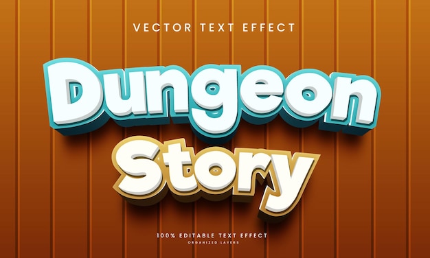 Bewerkbaar teksteffect in Dungeon Story Style