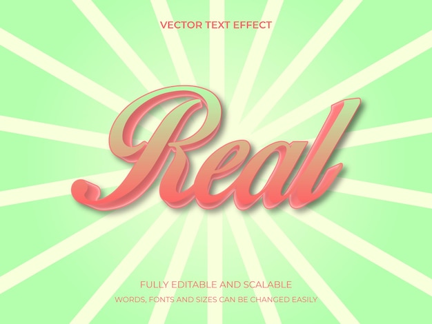 Bewerkbaar teksteffect modern, lees 3D-creatief en minimale letterstijl